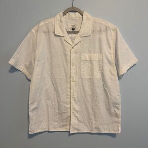 American Eagle‎ Men’s Short-sleeve textured camp shirt Size L